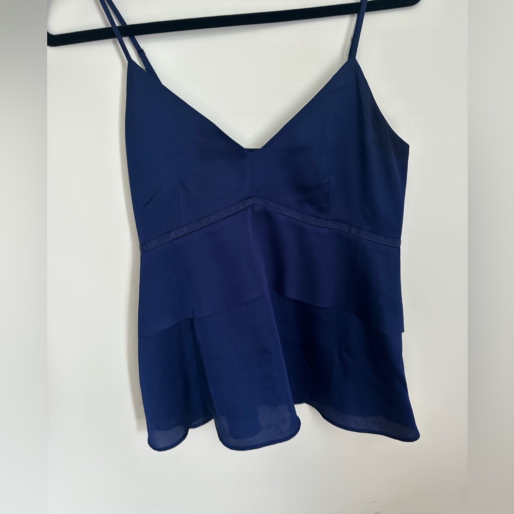 Banana Republic peplum layered blouse